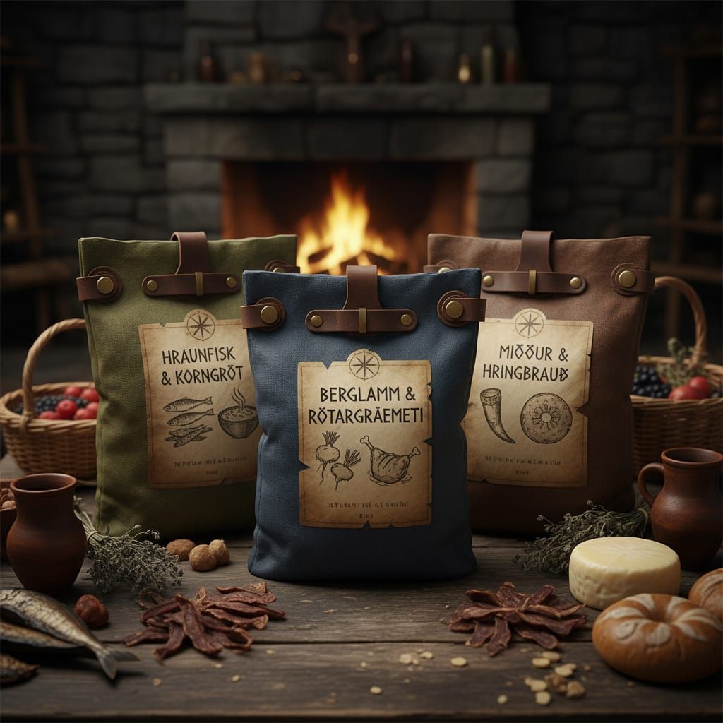 AI Generated Image of Viking Military Rations