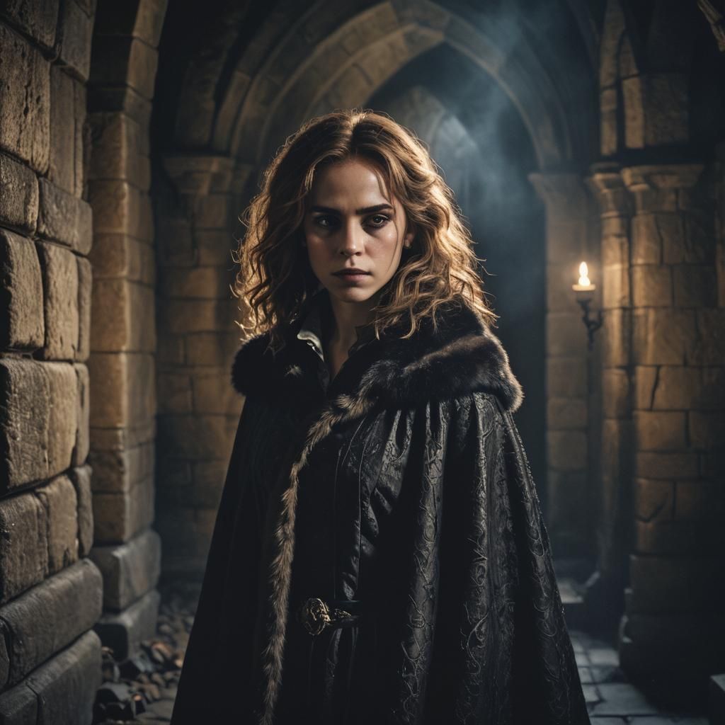 Vampire Hermione Granger in Gothic Castle