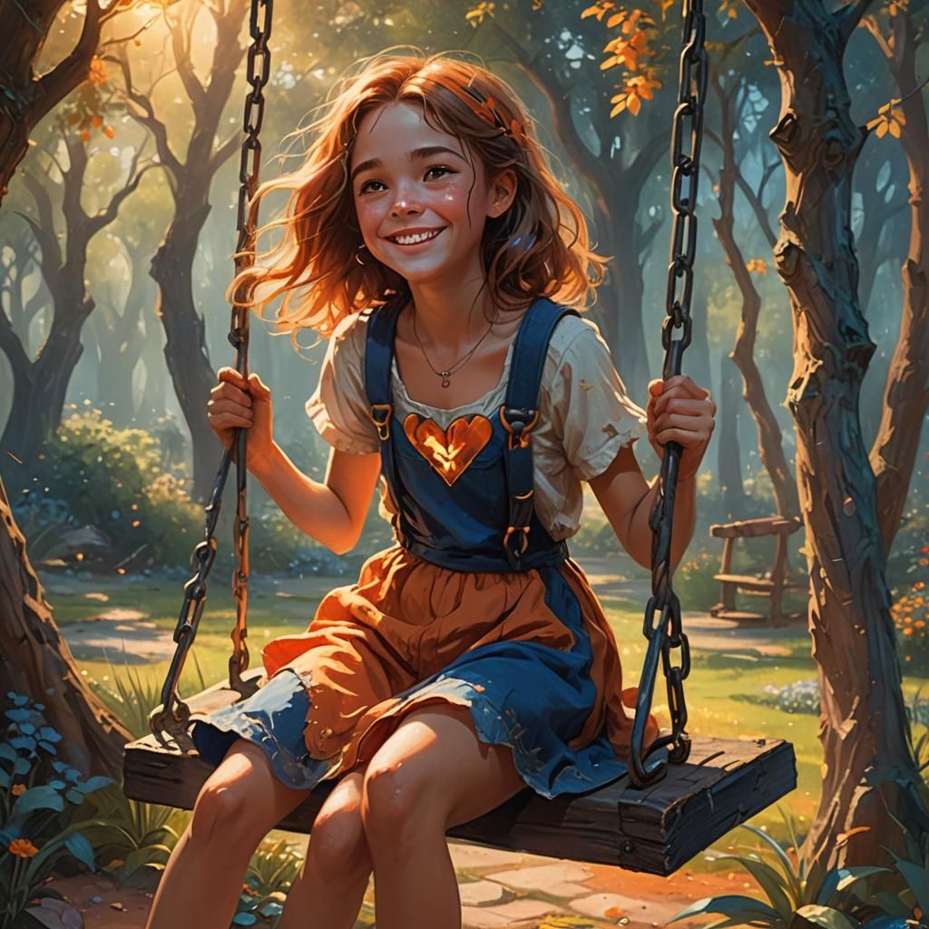 Heartbroken Girl's Embrace: Fantasy Concept Art