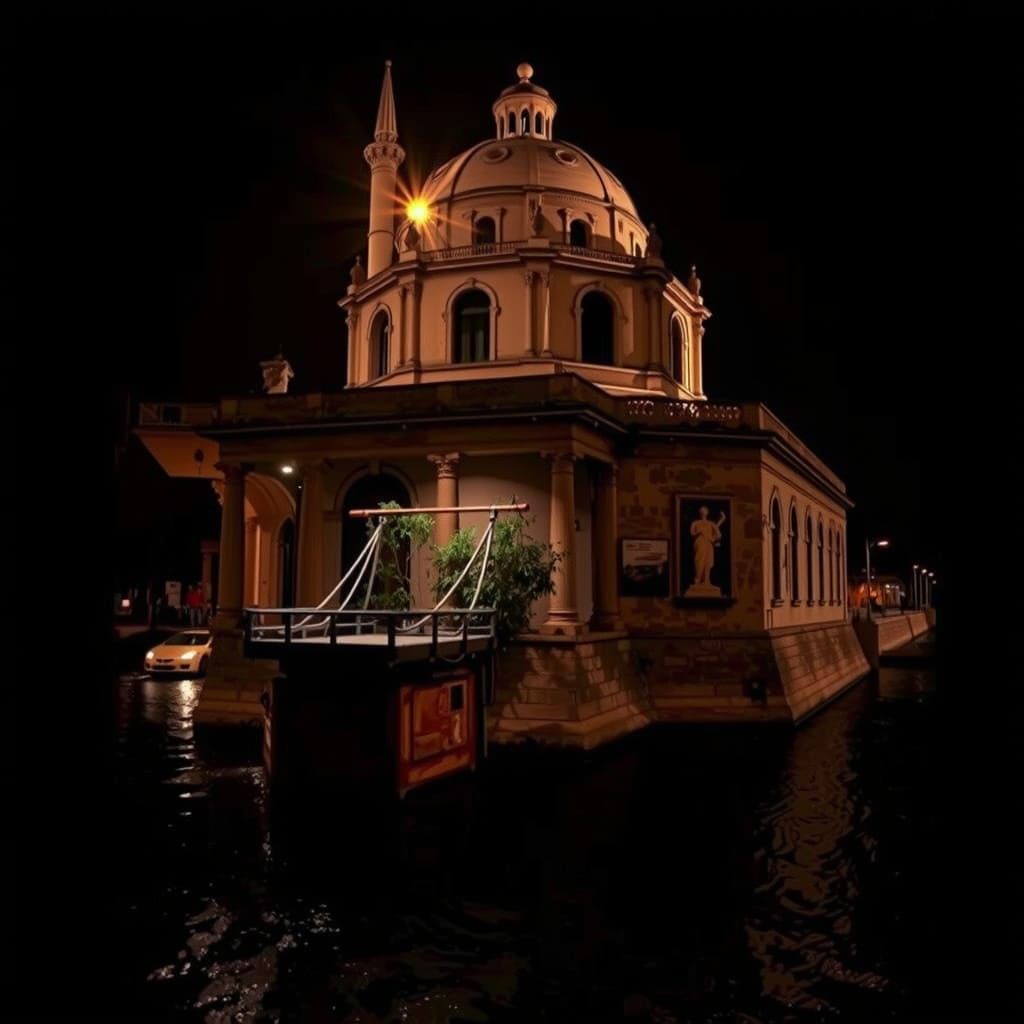 Sunset on the Tiber River: A Cinematic Landscape Photograph