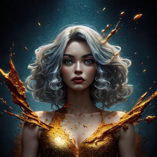 Vibrant Beauty: High Resolution Cinematic Portrait