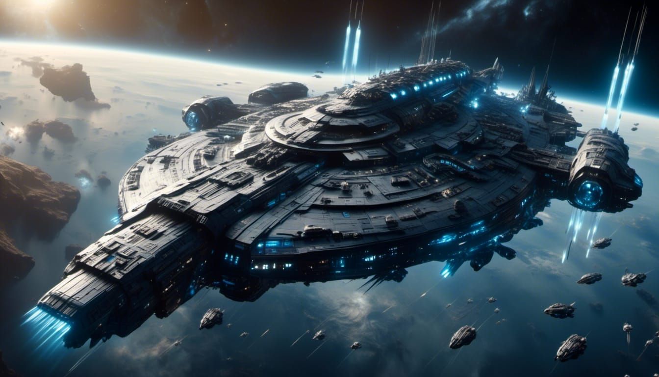 Capital Spaceship Dominates Space with Cannons and Vipers