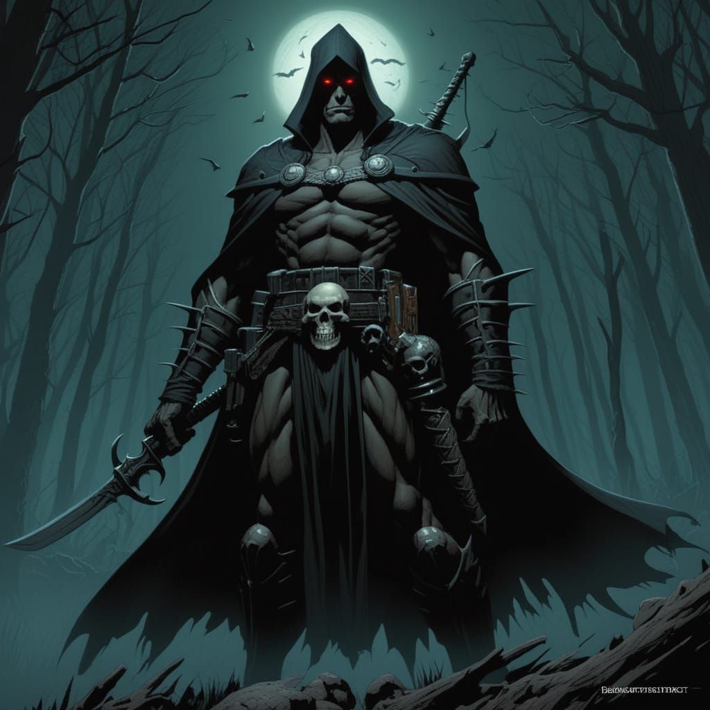 Dark Fantasy World in Grimdark Style