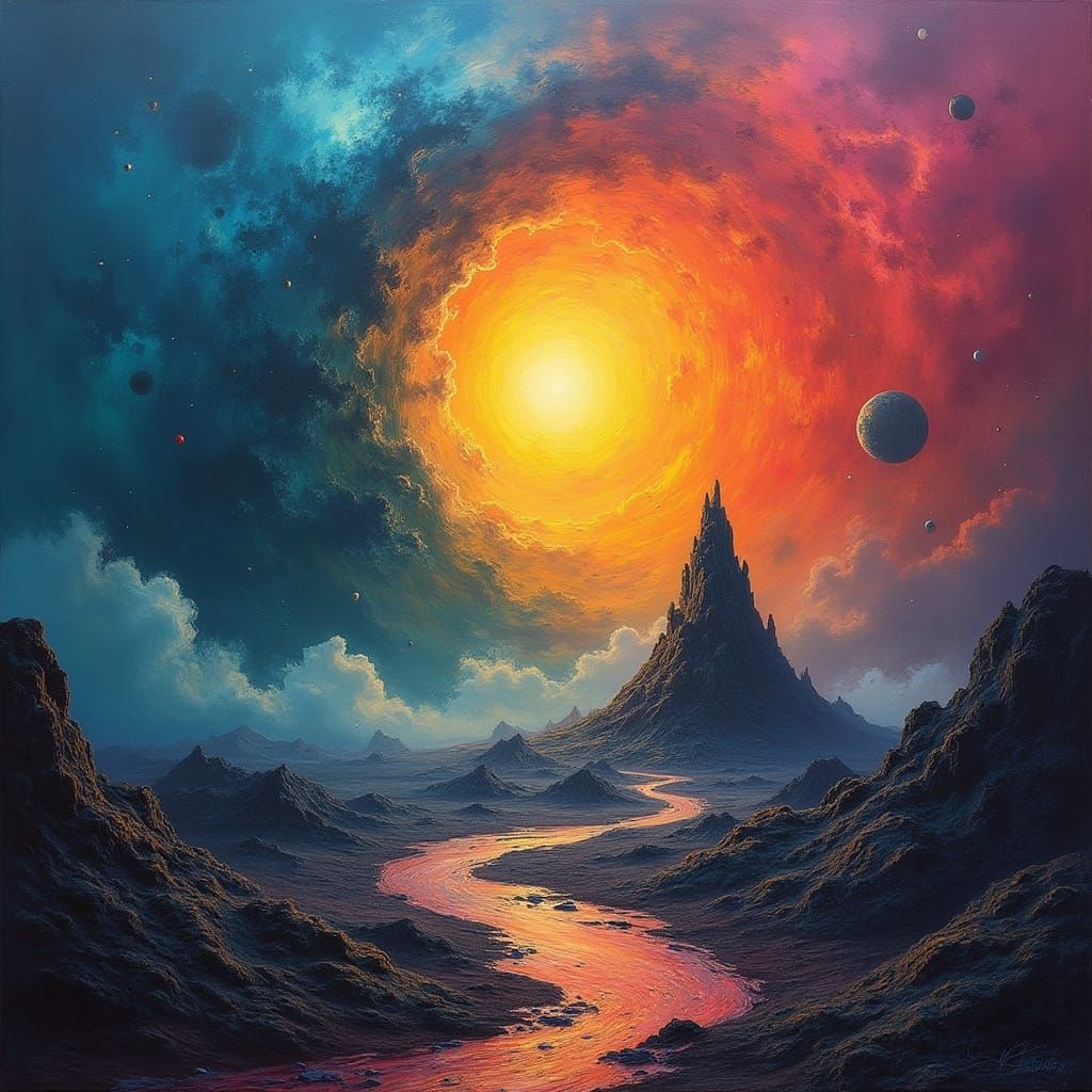 Surreal, Dreamlike Collision of Fantastical Worlds