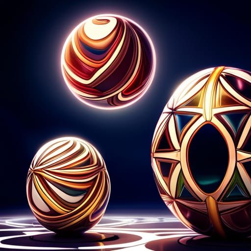 Cosmic Elven Easter Eggs with Arches Architecture