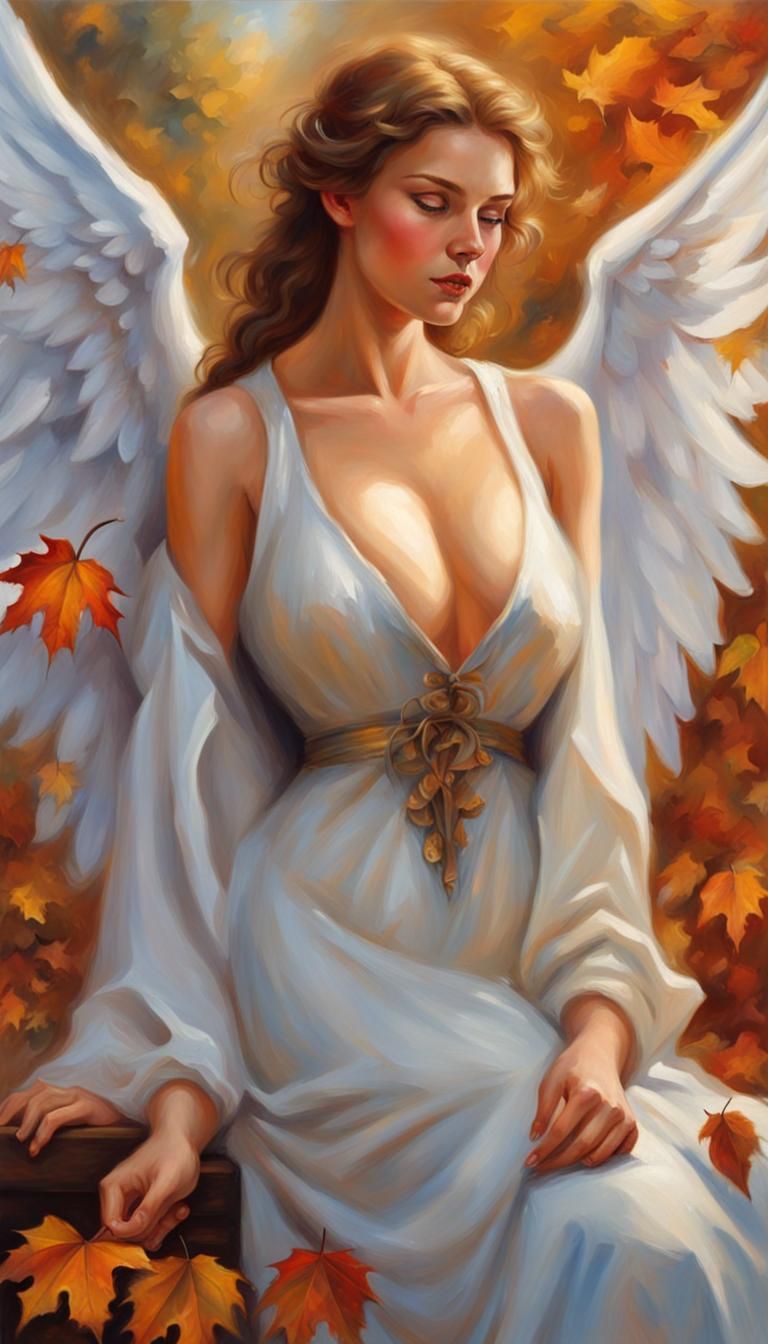 A beautiful big bust fairytale in the deep v neck costume, d...