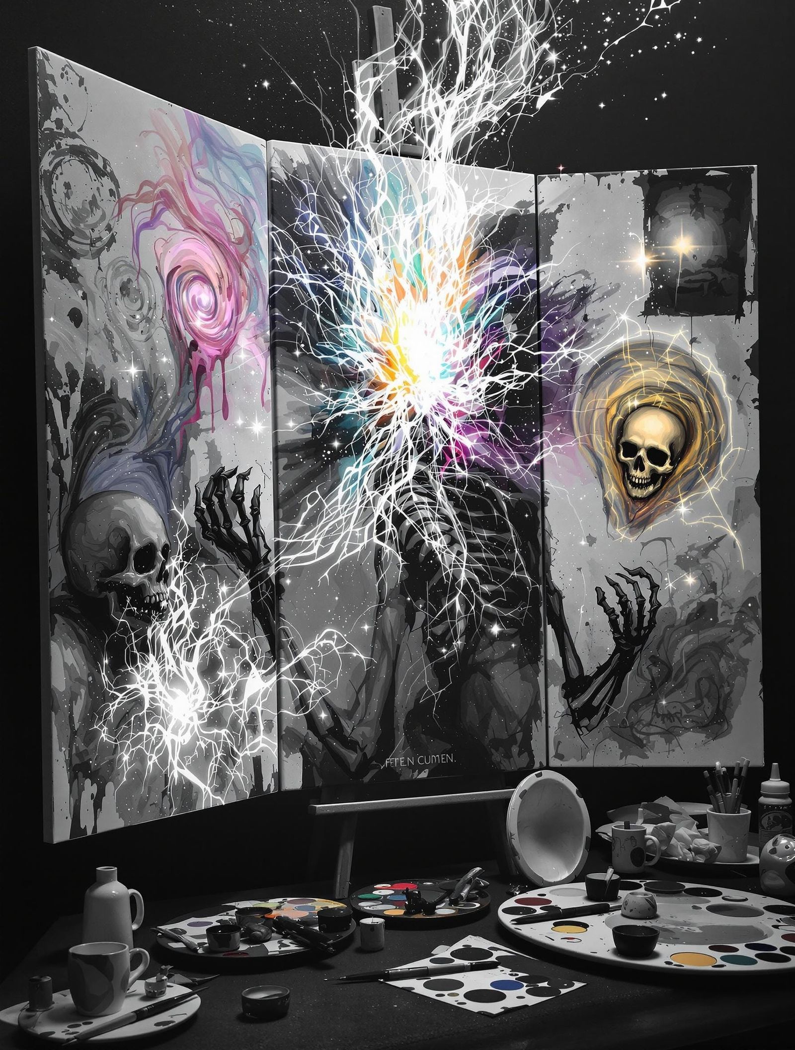 Spectral Figures in Monochrome Studio