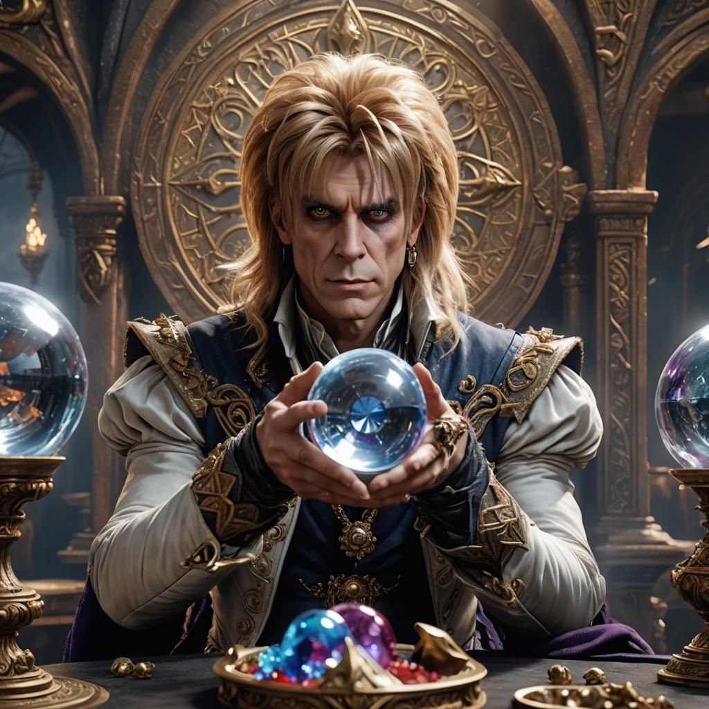 Jareth from Labyrinth with Crystal Ball
