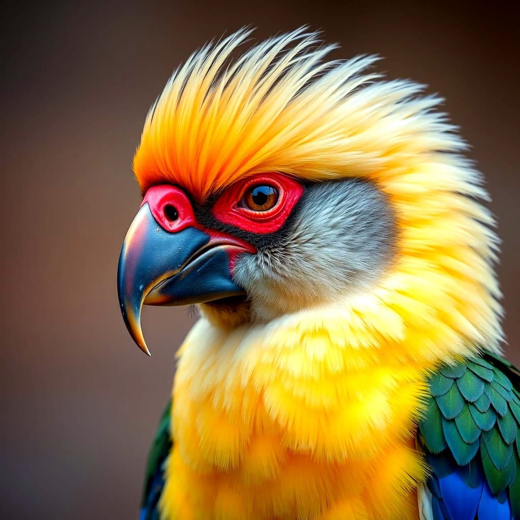 Vibrant African Savannah Bird Masterpiece