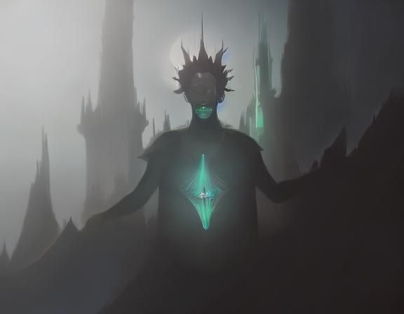 Retrofuturistic Time Traveler: Cosmic Horror Concept