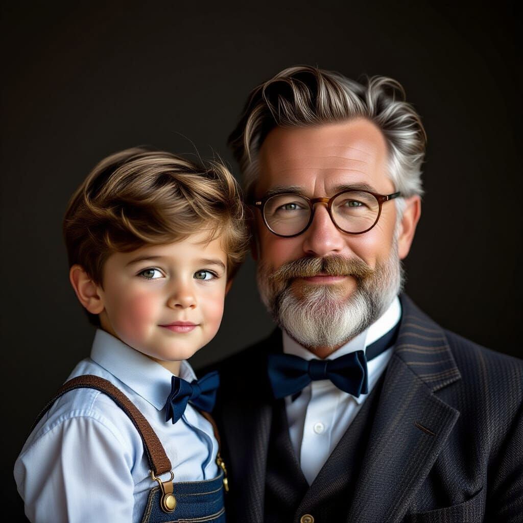 Jindra and Gustave Eiffel Studio Portrait