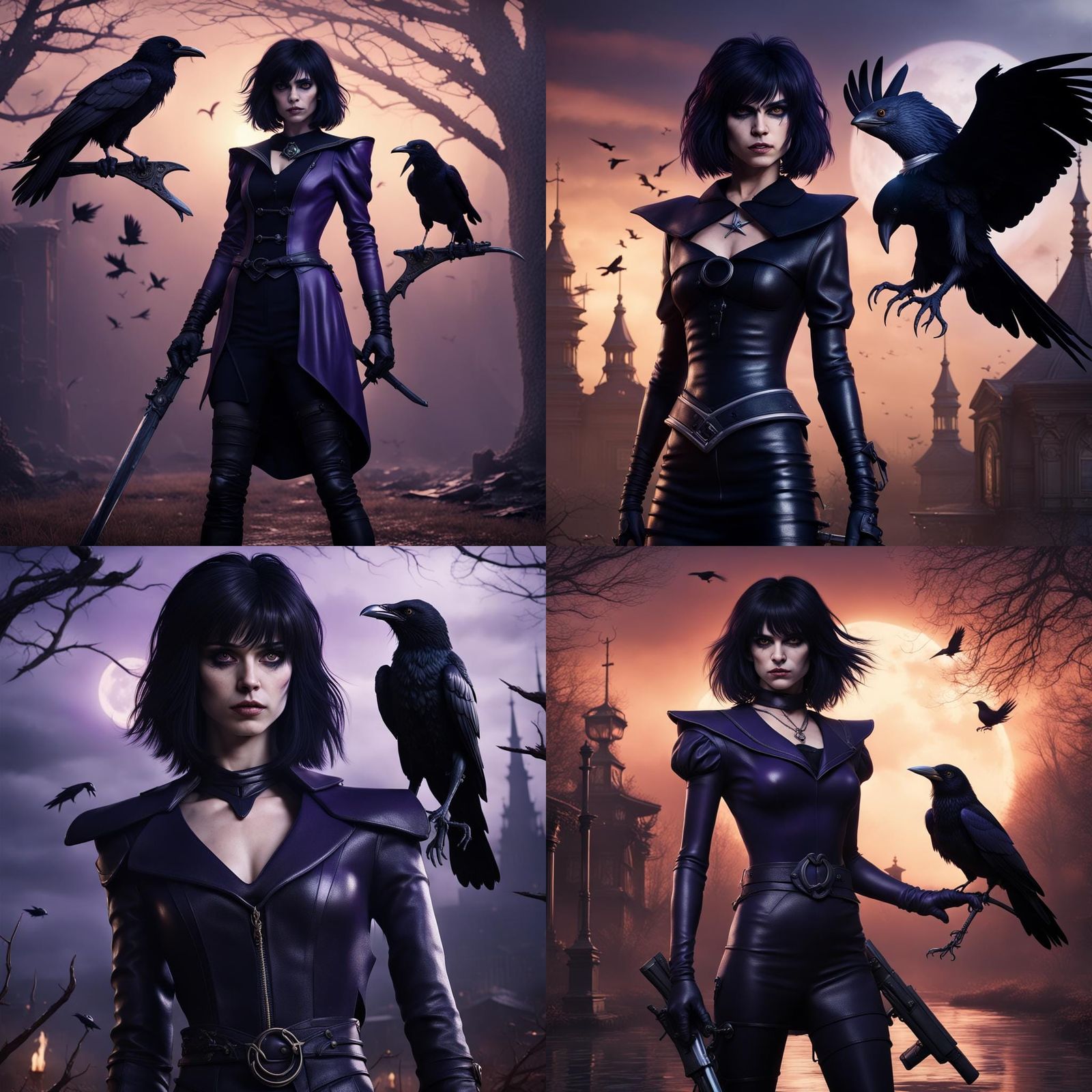 Sailor Saturn as Dark Fantasy Concept Art