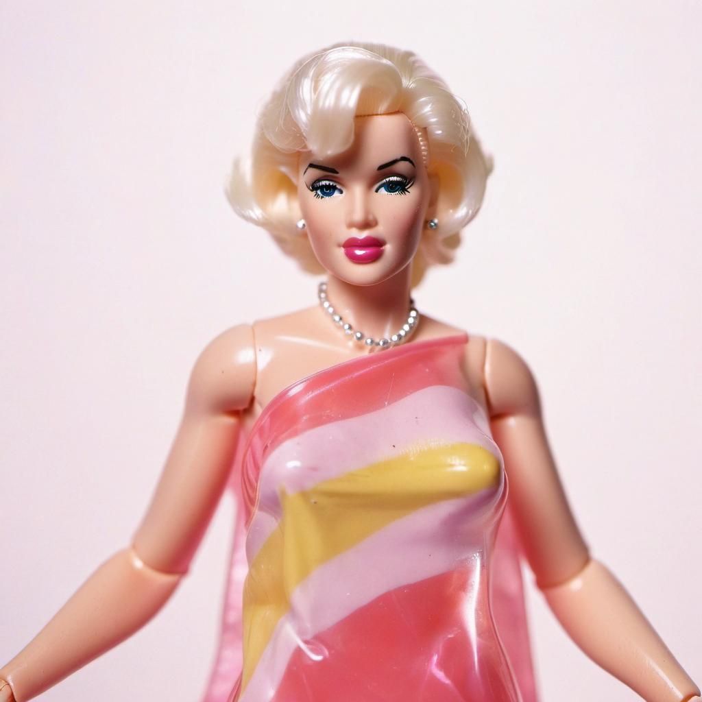 Marilyn Monroe as a Shiny Barbie Doll