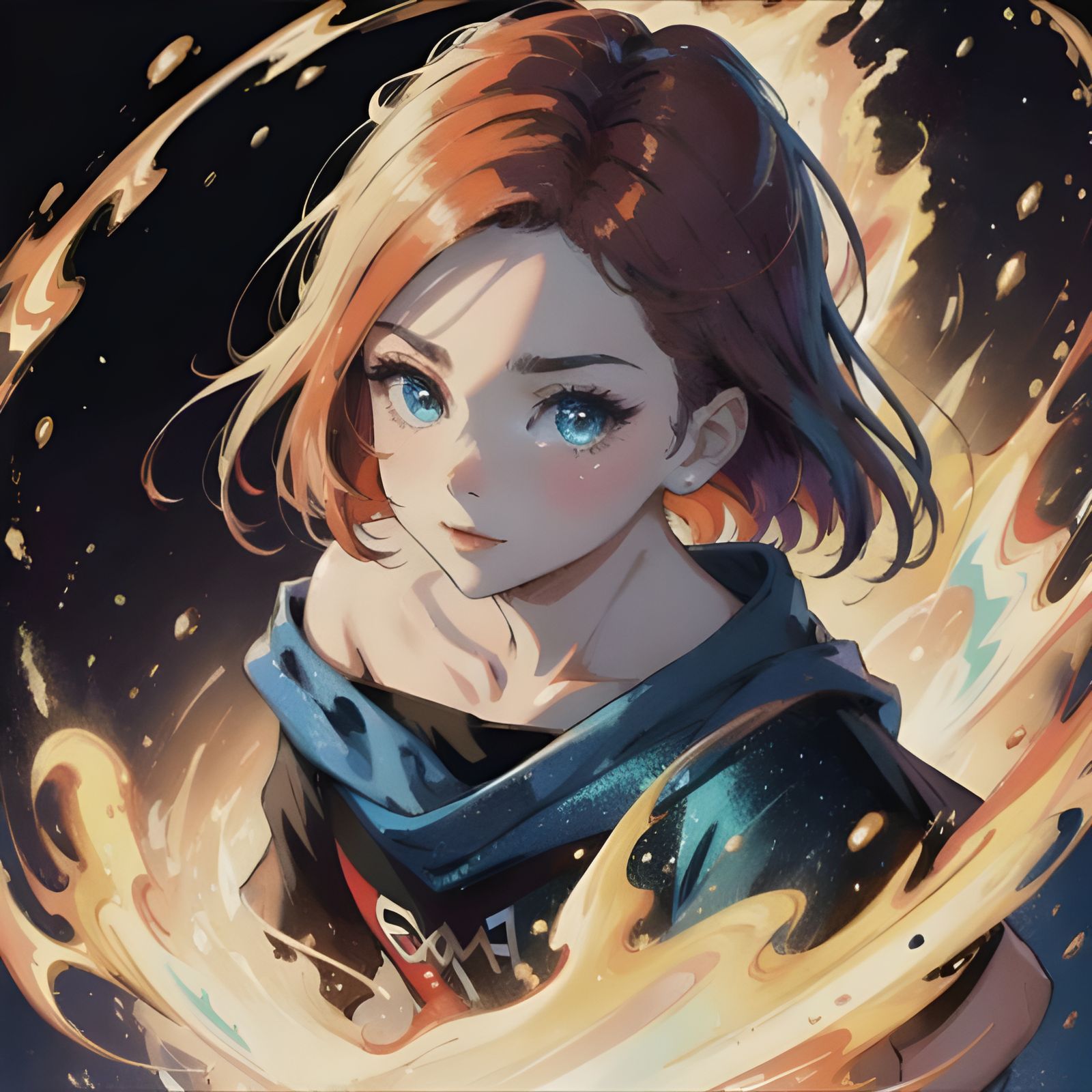 Fiery Inner Turmoil: A Visual Metaphor