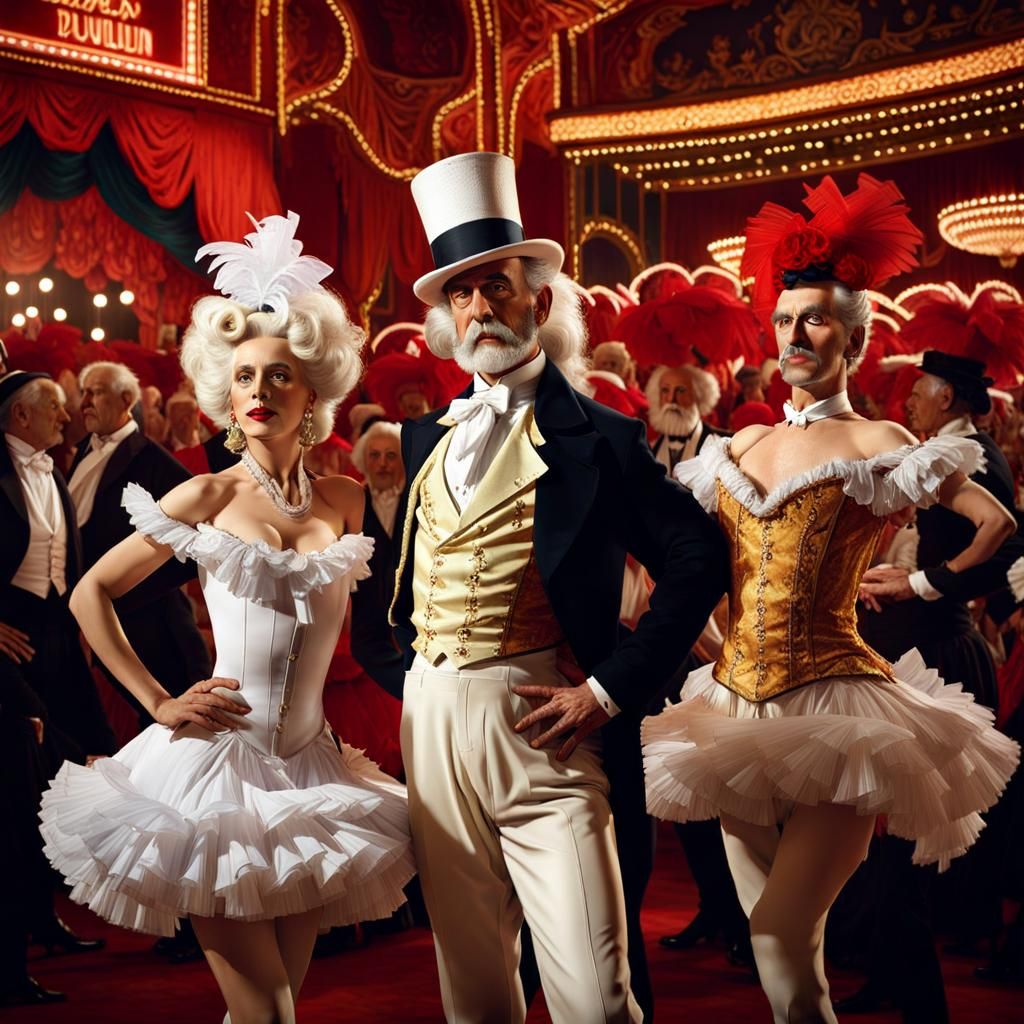 Moulin Rouge: An Elderly Man's Dream, Art Nouveau Style