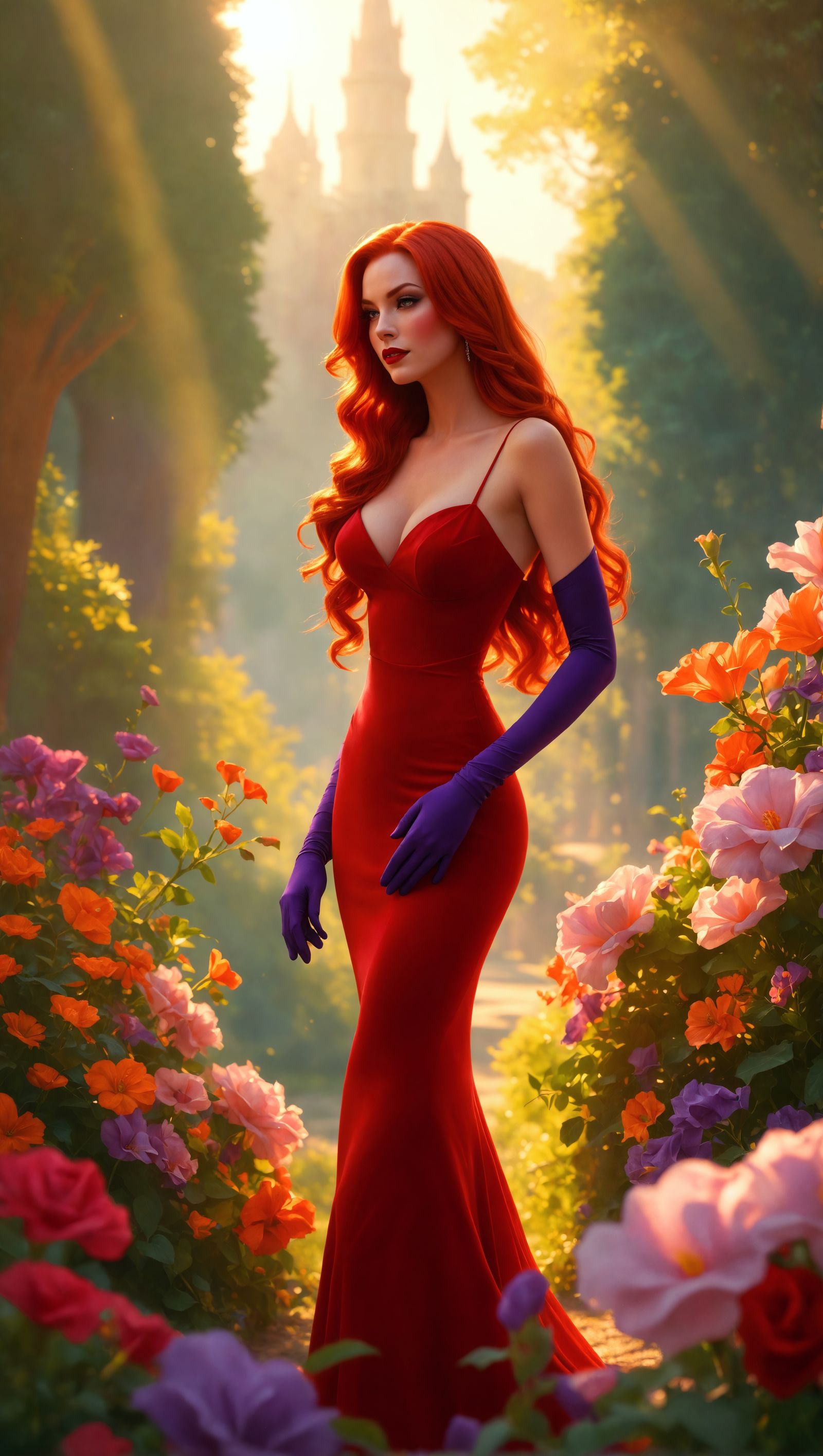 Sultry Jessica Rabbit Basks in Radiant Light