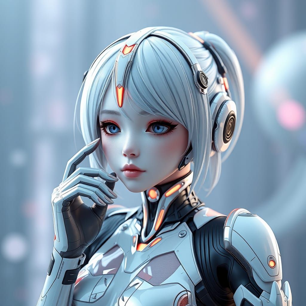Cyberpunk Female Android in Stunning 8k Resolution
