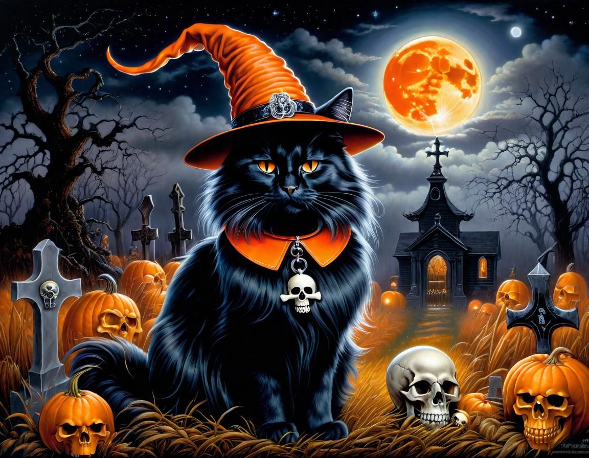 Ghost Cat in Graveyard, Albright and Rutkowski Style