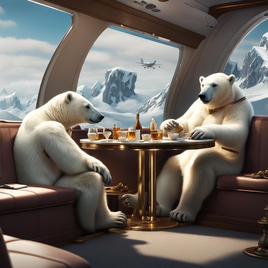 Polar Bears Living a Quiet Luxury Lifestyle