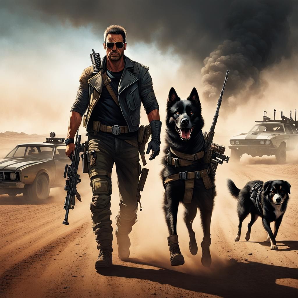 Mad Max Confrontation with Dog, AR-15: Sinister Style