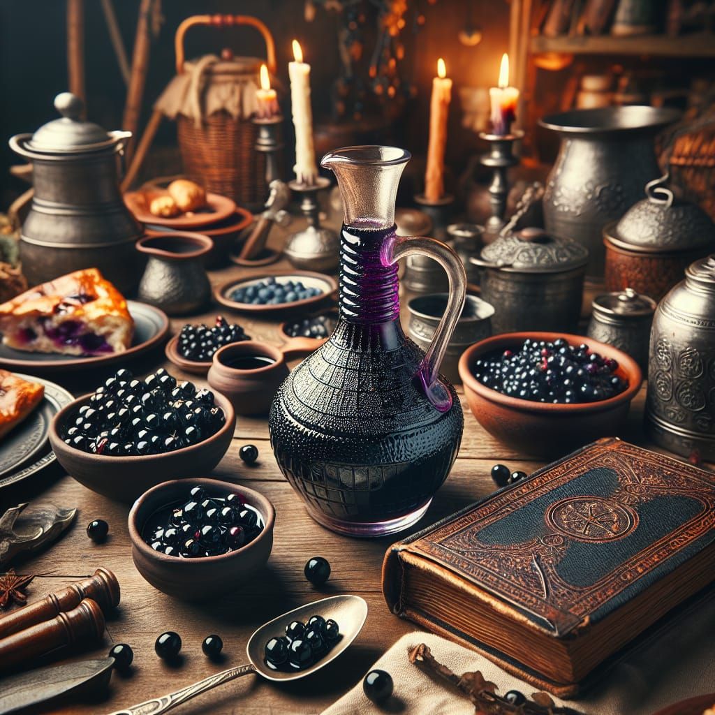 Medieval Feast Featuring Elderberry Syrup
