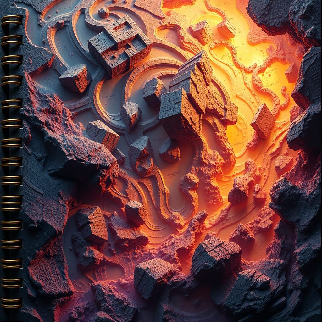 Math Notebook Exercises in Detailed Matte Painting