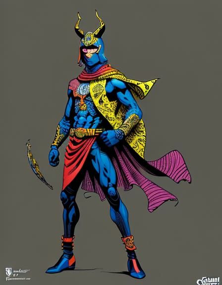 Rebellious Figure Defies Cityscape in Vibrant Kandinsky-Insp...