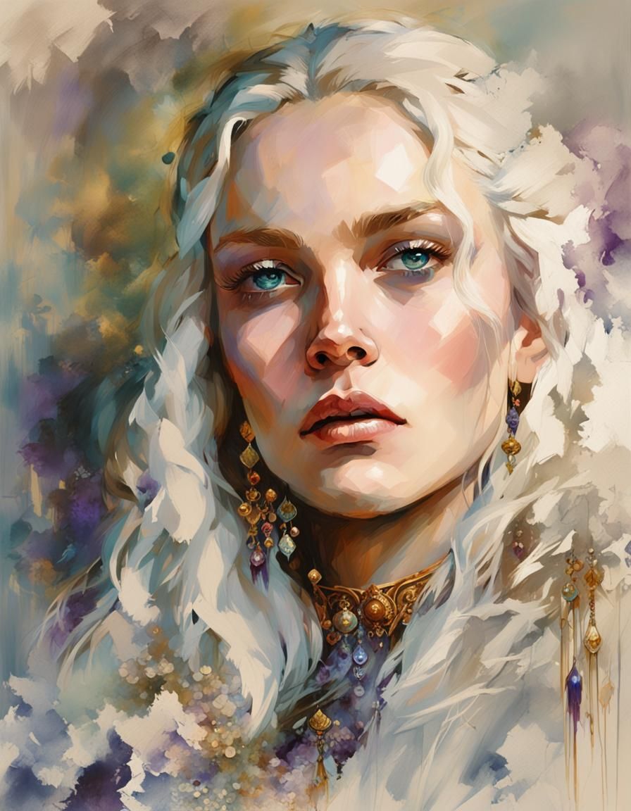 Medieval Queen: Fantasy Art Masterpiece