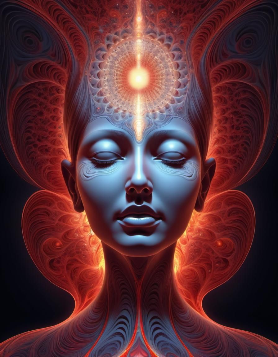 Abstract Fractal: Matter Emanating from Spirit