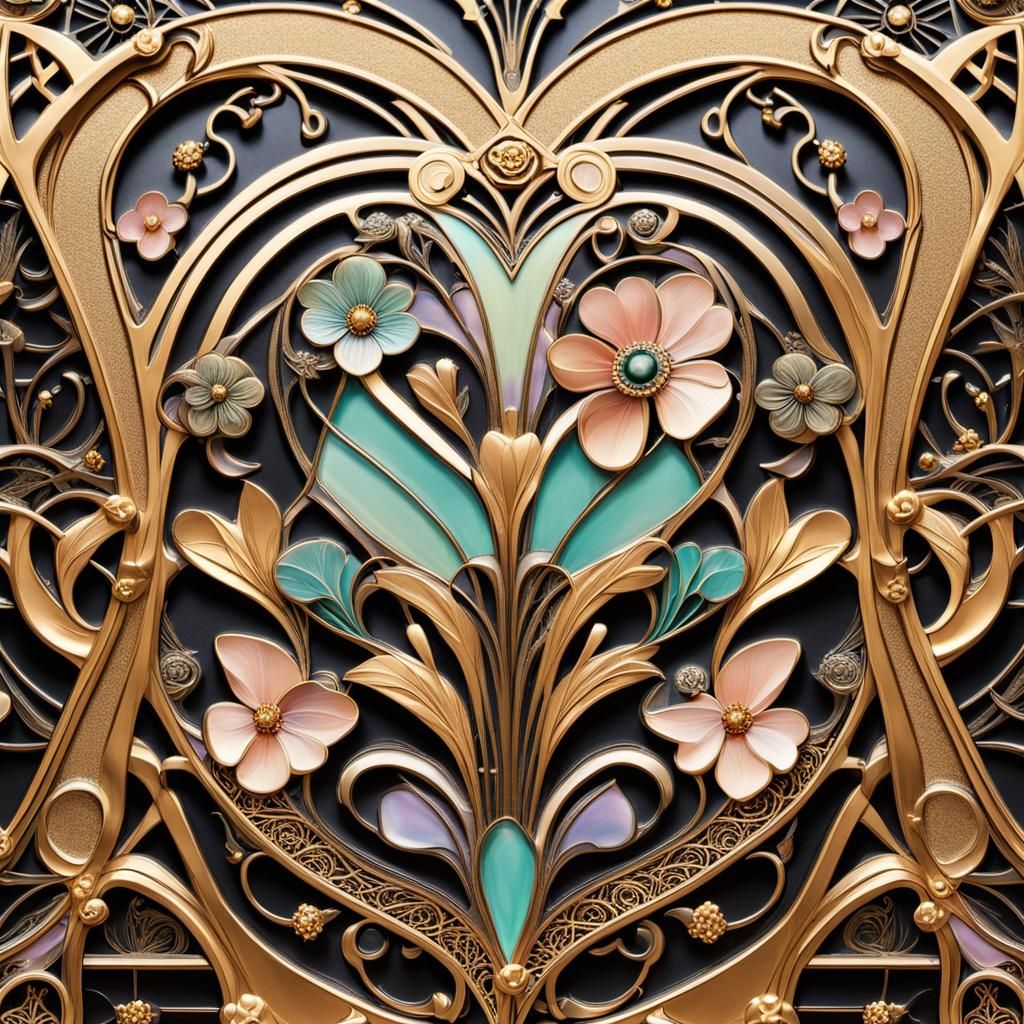 Opulent Art Deco Masterpiece with Intricate Details