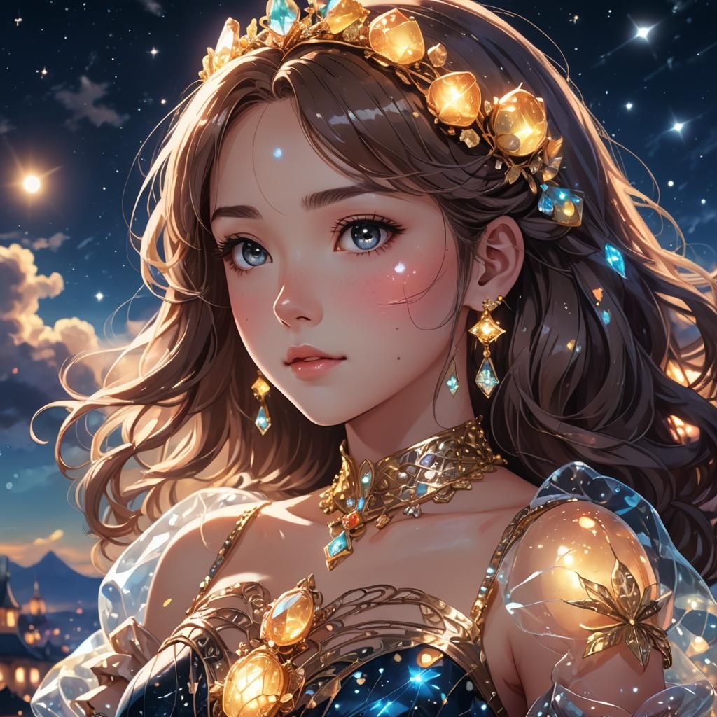 Potato Princess Portrait in Anime Style