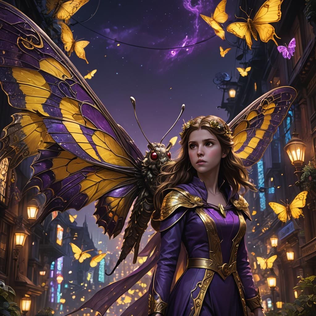 Anna Kendrick as Wizard with Mothra, Dark Fantasy