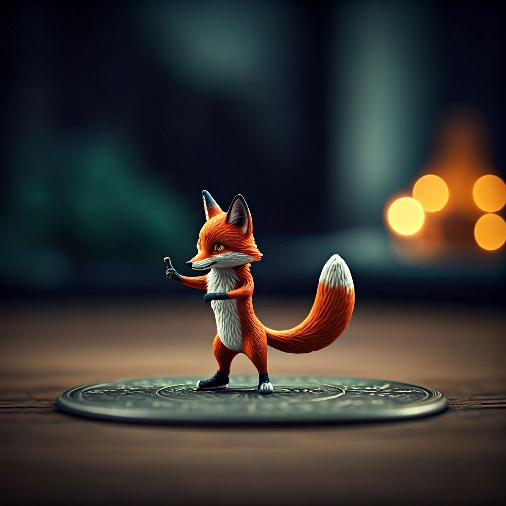 Adorable Miniature Whimsical Foxtrot Tilt-Shift