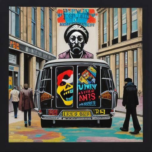 Dynamic Street Graffiti Art