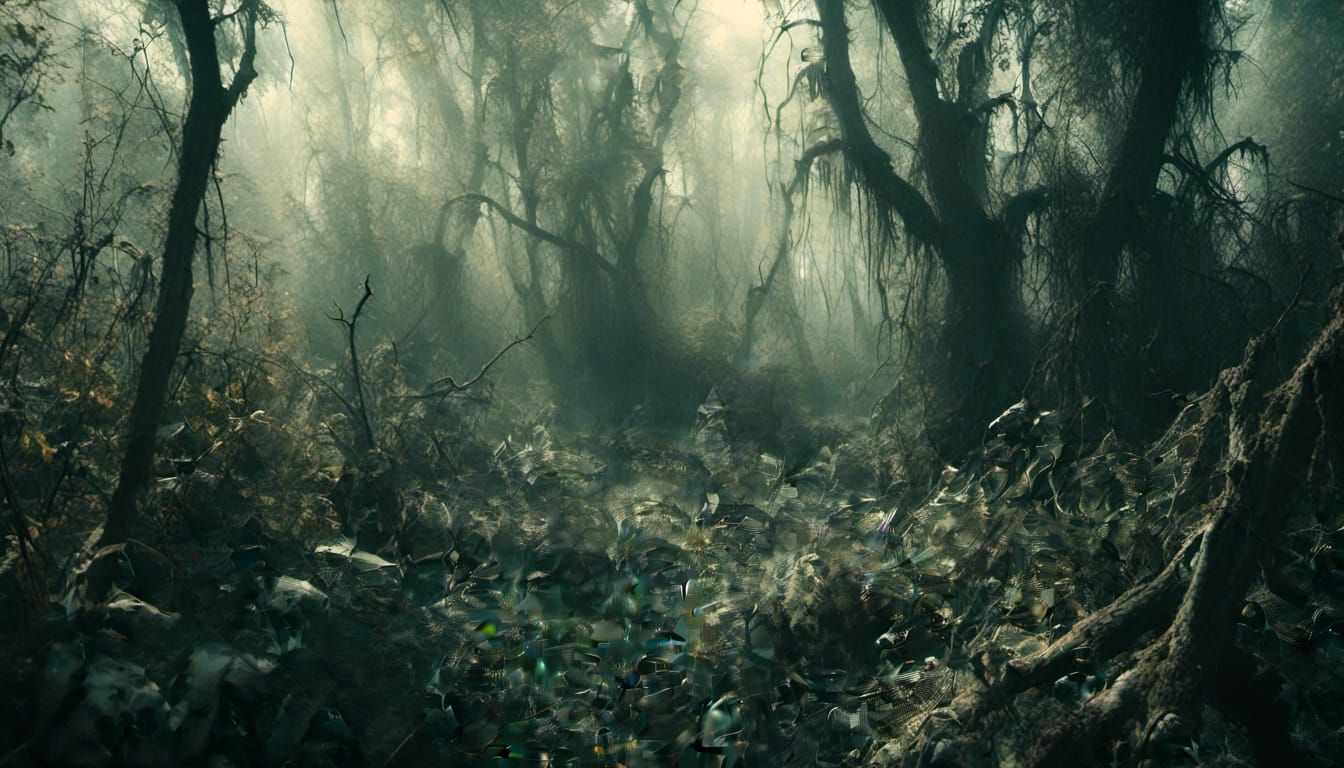 Sinister Thickets in Macabre Summer Light