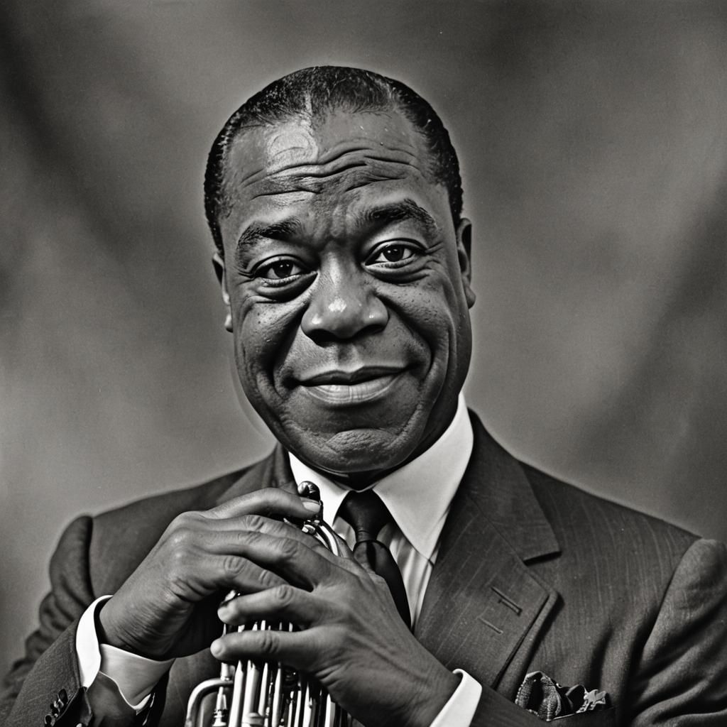 Black and White Portraits, a tribute to Louis Armstrong, Wonderful World