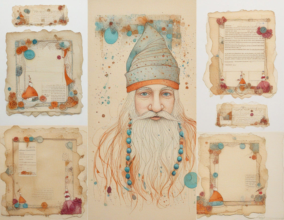 Vibrant Santa's Elf by the Turquoise Sea