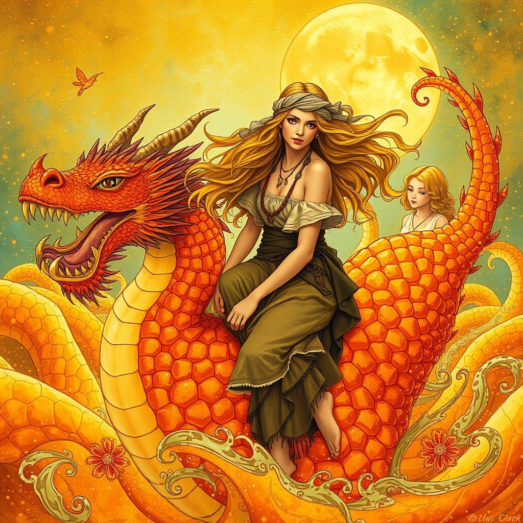 Gummy Dragon Rider in Dreamlike Soda Sea