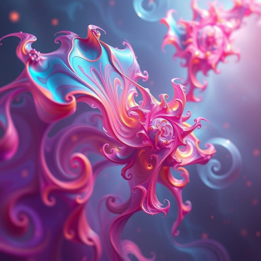 Iridescent Fractals in a Mesmerizing Dance