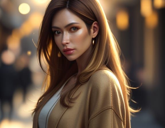 Portrait of Person in Golden Light, Soft Focus