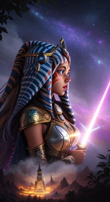 Ahsoka as a beautiful goddess