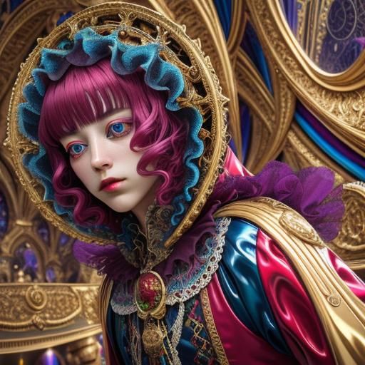 Surreal Renaissance Scene in Photorealistic CGI