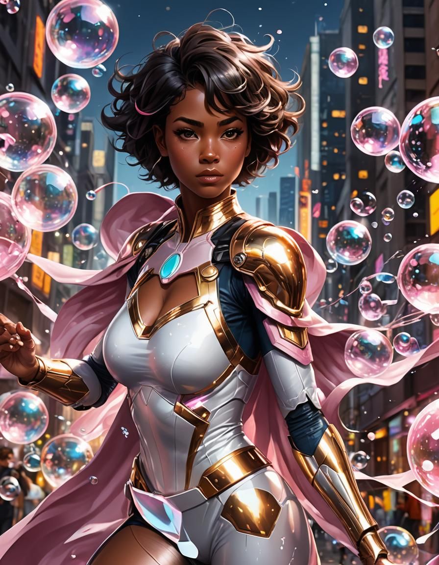 Anime Style Portrait of a Beautiful Woman