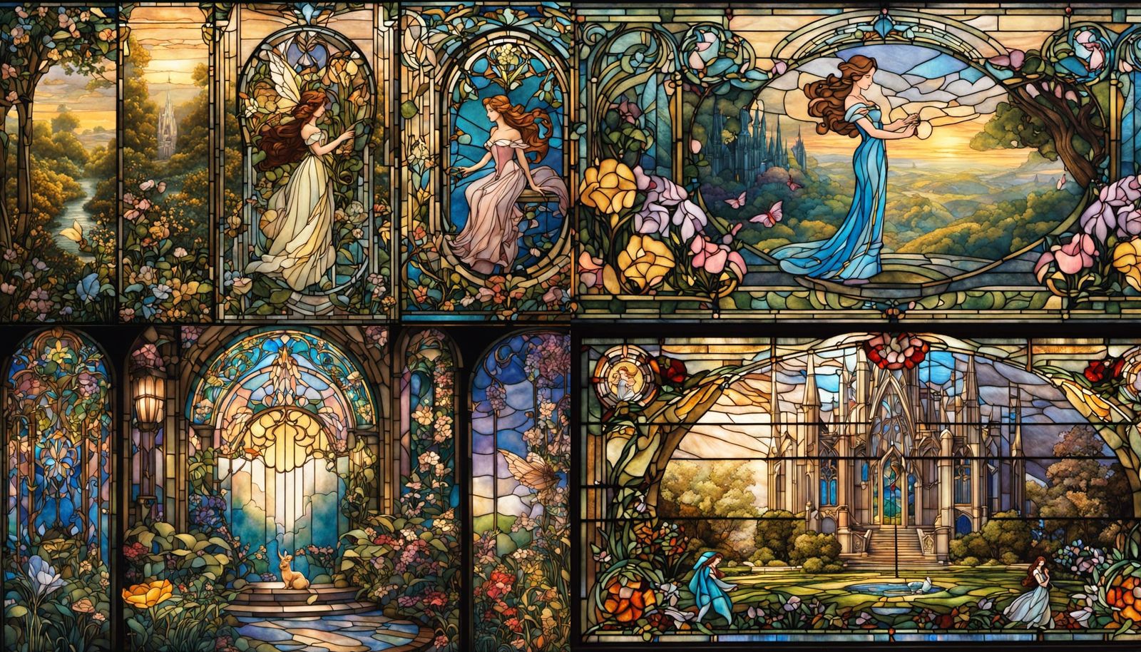 Belle in Ethereal Art Deco Garden