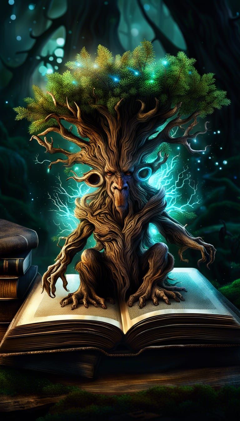 This treant loves books