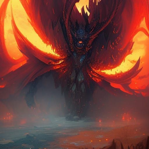 Ragnaros Dark Fantasy Art in 8k Resolution