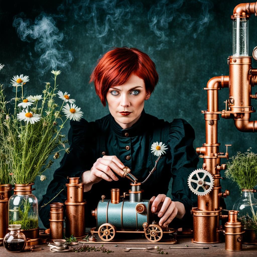 Steampunk Scientist: Experiments with Herbs and Flowers