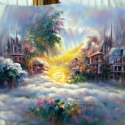 Ethereal Fantasy Scene in Luminist Style