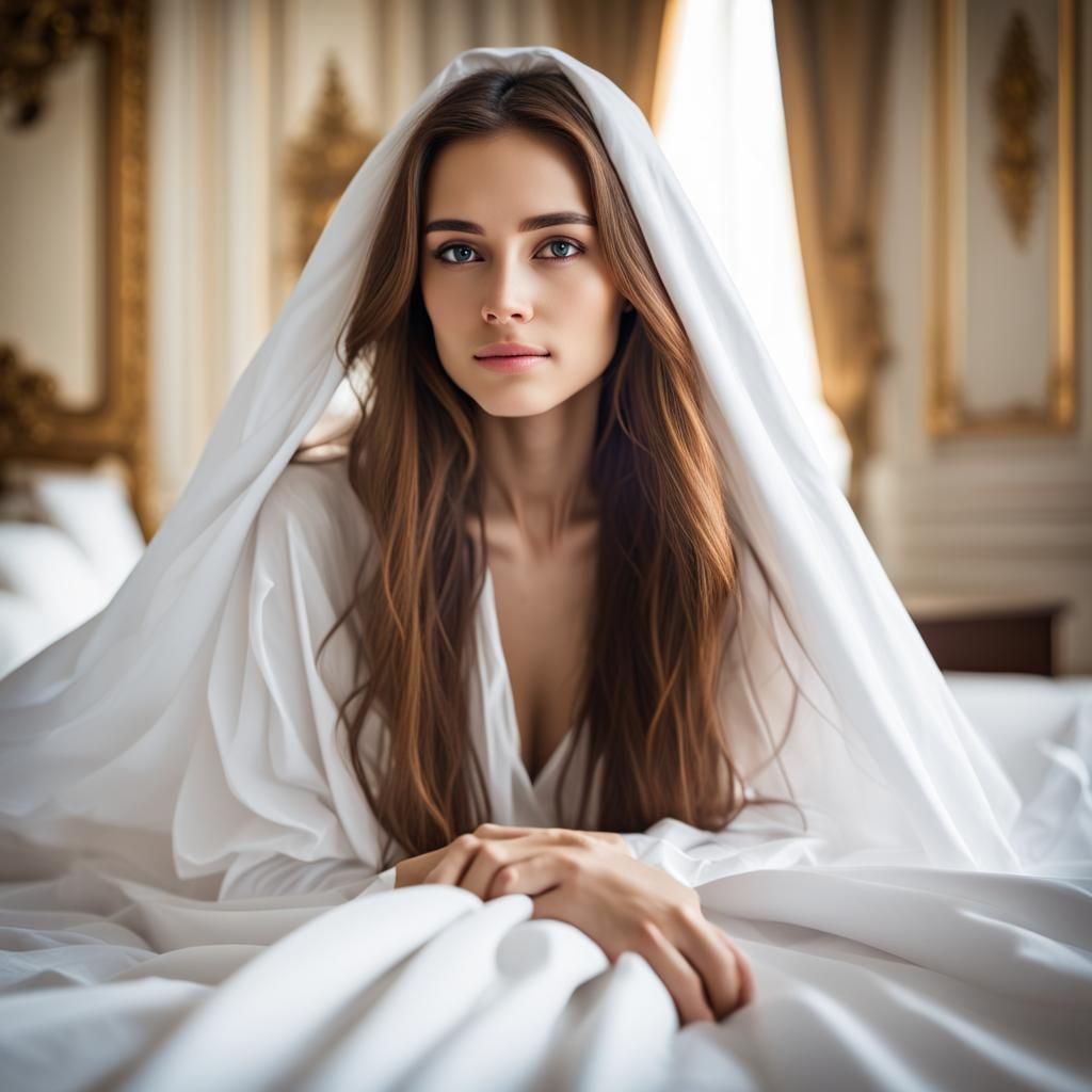 Young Woman in Palace: Professional Photography