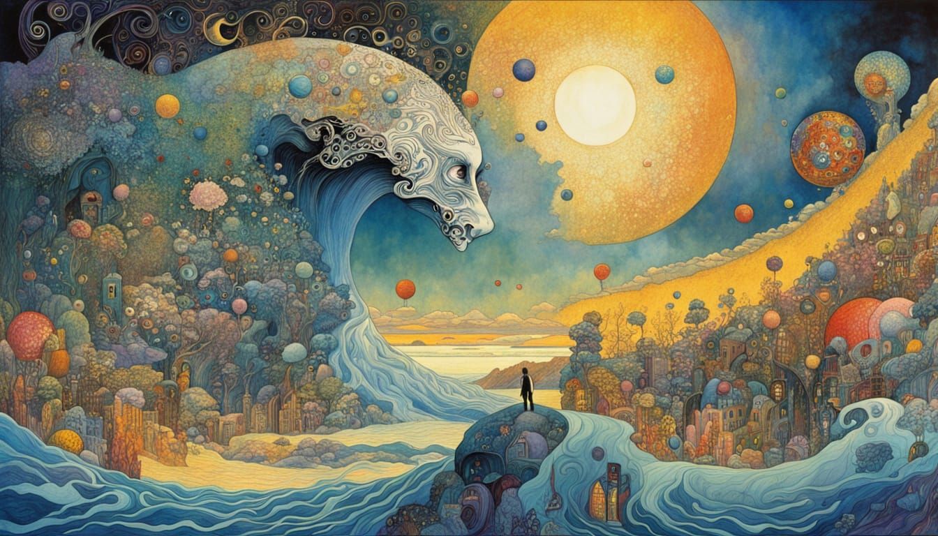 Surreal Liquidation Procrastination Art